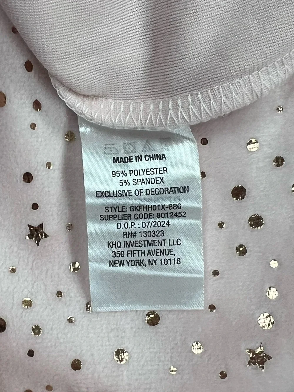 GAP Light Pink Eyelet Long Sleeve Dress Size Medium (7/8)
